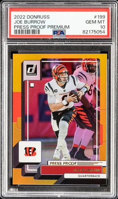 2022 Panini Donruss Joe Burrow Variation-Full Name #199 card image