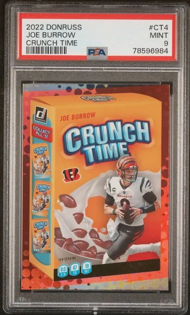 2022 Panini Donruss Joe Burrow Crunch Time #CT4 card image