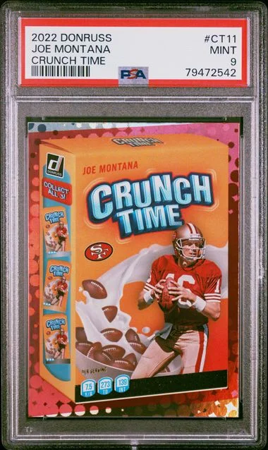 2022 Panini Donruss Joe Montana Crunch Time #CT11 card image