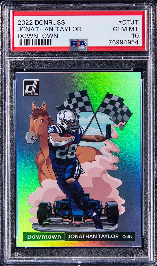 2022 Panini Donruss Jonathan Taylor Downtown! #DT-JT card image