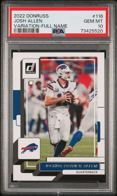 2022 Panini Donruss Josh Allen Full Name Variation #116 card image
