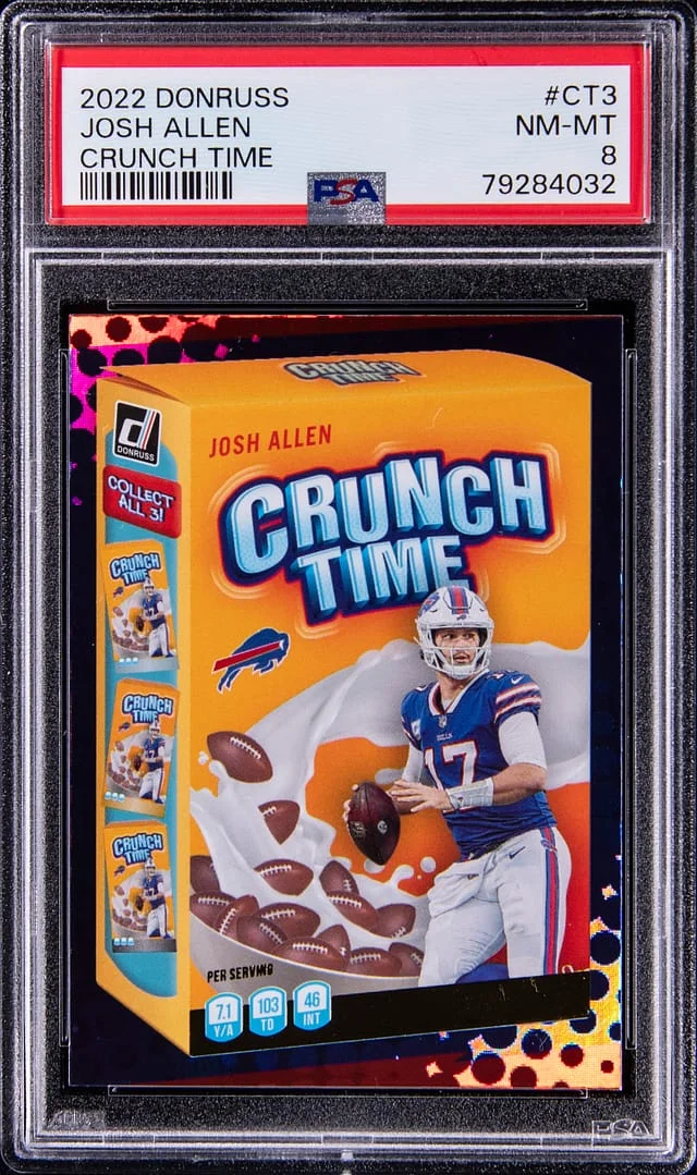 2022 Panini Donruss Josh Allen Crunch Time #CT3 card image