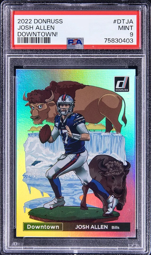 2022 Panini Donruss Josh Allen Downtown! #DT-JA card image