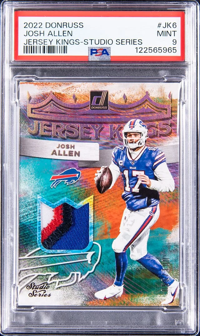 2022 Panini Donruss Josh Allen Jersey Kings Studio Series #JK-6 card image
