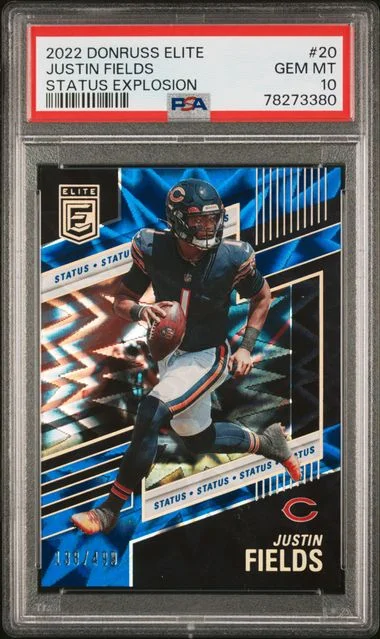 2022 Panini Donruss Justin Fields Elite #20 card image
