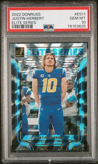 2022 Panini Donruss Justin Herbert Elite Series #ES11 card image