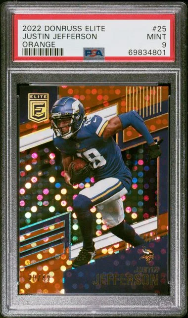 2022 Panini Donruss Justin Jefferson Elite Orange #25 card image