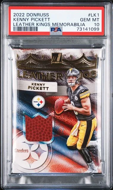 2022 Panini Donruss Kenny Pickett Leather Kings Memorabilia #LK-1 card image