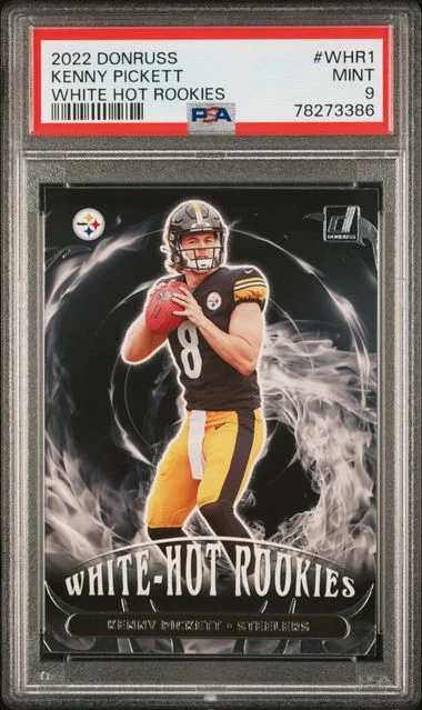 2022 Panini Donruss Kenny Pickett White Hot Rookies #WHR-1 card image
