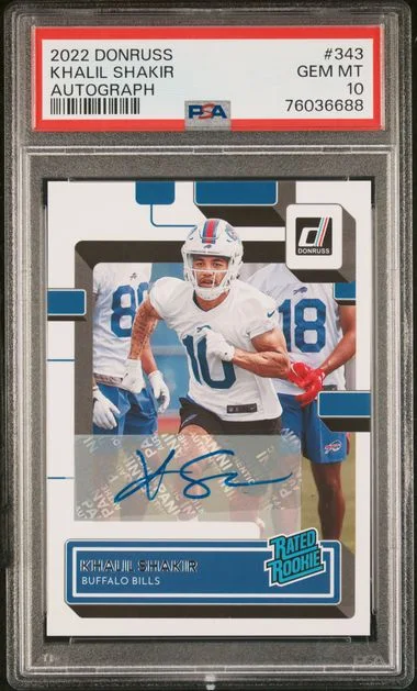 2022 Panini Donruss Khalil Shakir Autograph #343 card image