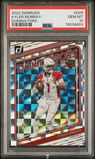 2022 Panini Donruss Kyler Murray Dominators #D29 card image