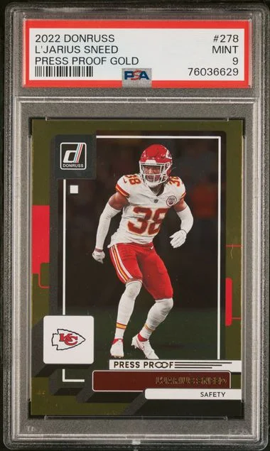 2022 Panini Donruss L'Jarius Sneed Press Proof Gold #278 card image