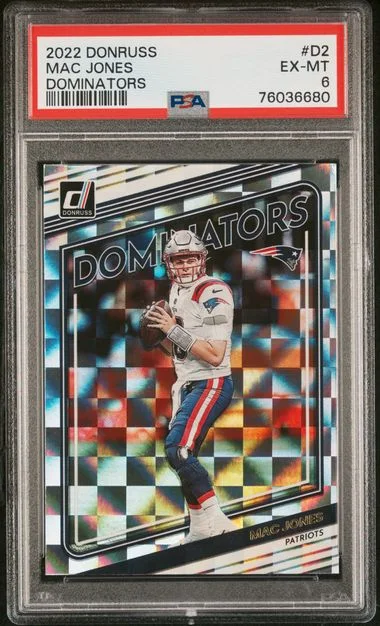 2022 Panini Donruss Mac Jones Dominators #D2 card image