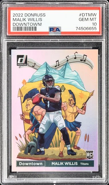 2022 Panini Donruss Malik Willis Downtown! #DT-MW card image