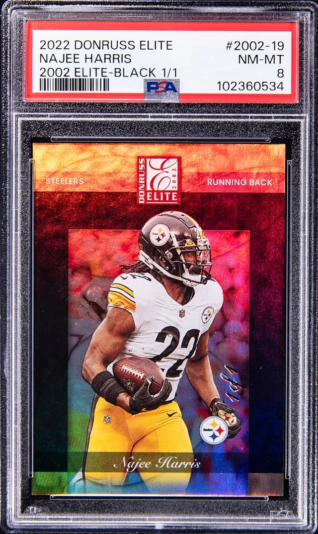 2022 Panini Donruss Najee Harris Elite 2002 Elite Black #2002-19 card image