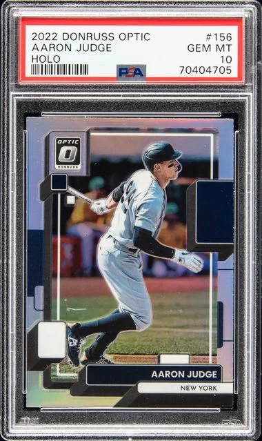 2022 Panini Donruss Optic Aaron Judge Holo #156 card image