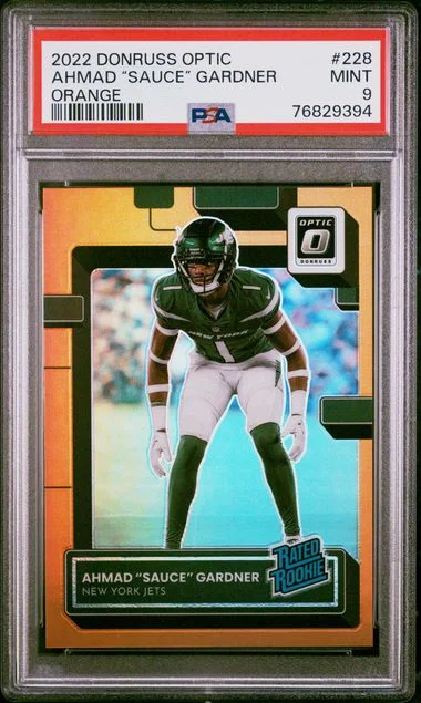 2022 Panini Donruss Optic Ahmad Sauce Gardner Orange Rated #228 card image