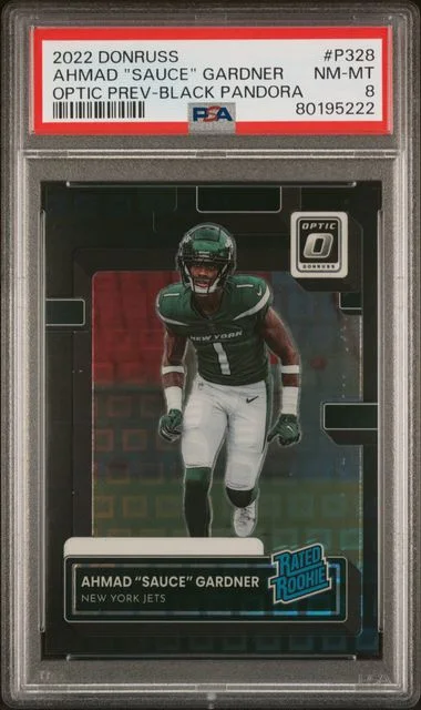 2022 Panini Donruss Optic Ahmad Sauce Gardner Preview-Black Pandora #P328 card image