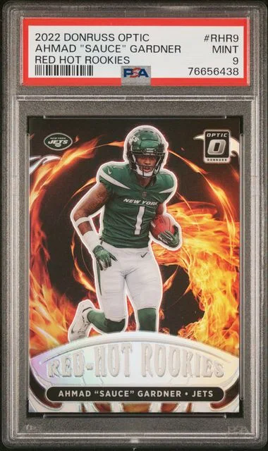 2022 Panini Donruss Optic Ahmad Sauce Gardner Red Hot Rookies #RHR9 card image