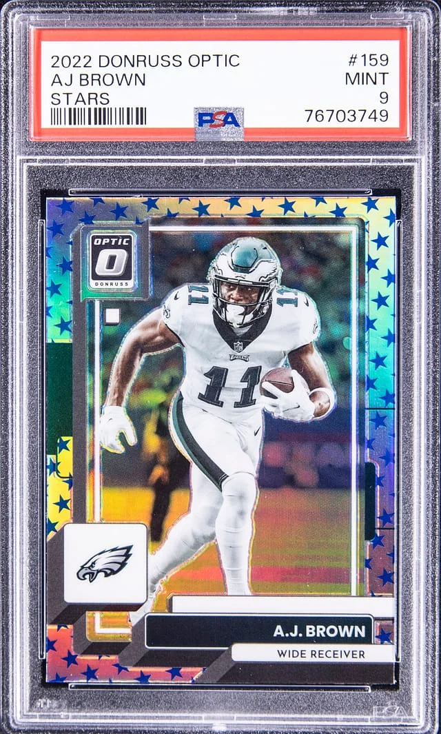 2022 Panini Donruss Optic A.J. Brown Stars #159 card image