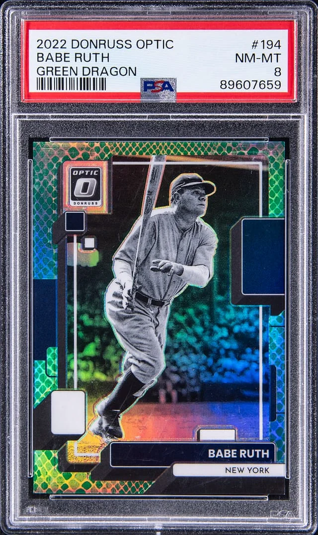 2022 Panini Donruss Optic Babe Ruth Green Dragon #194 card image