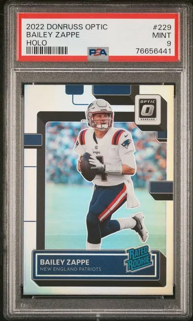 2022 Panini Donruss Optic Bailey Zappe #229 card image