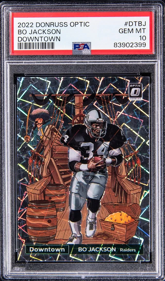 2022 Panini Donruss Optic Bo Jackson Downtown #DT-BJ card image
