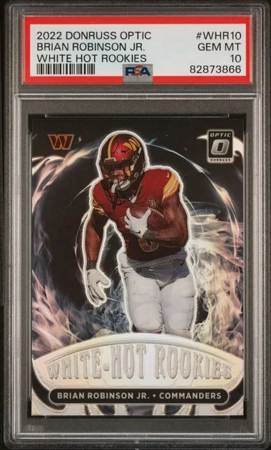 2022 Panini Donruss Optic Brian Robinson Jr. White Hot Rookies #WHR10 card image