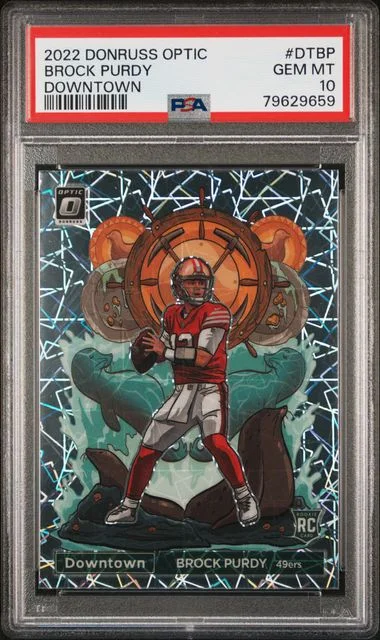 2022 Panini Donruss Optic Brock Purdy Downtown #DT-BP card image