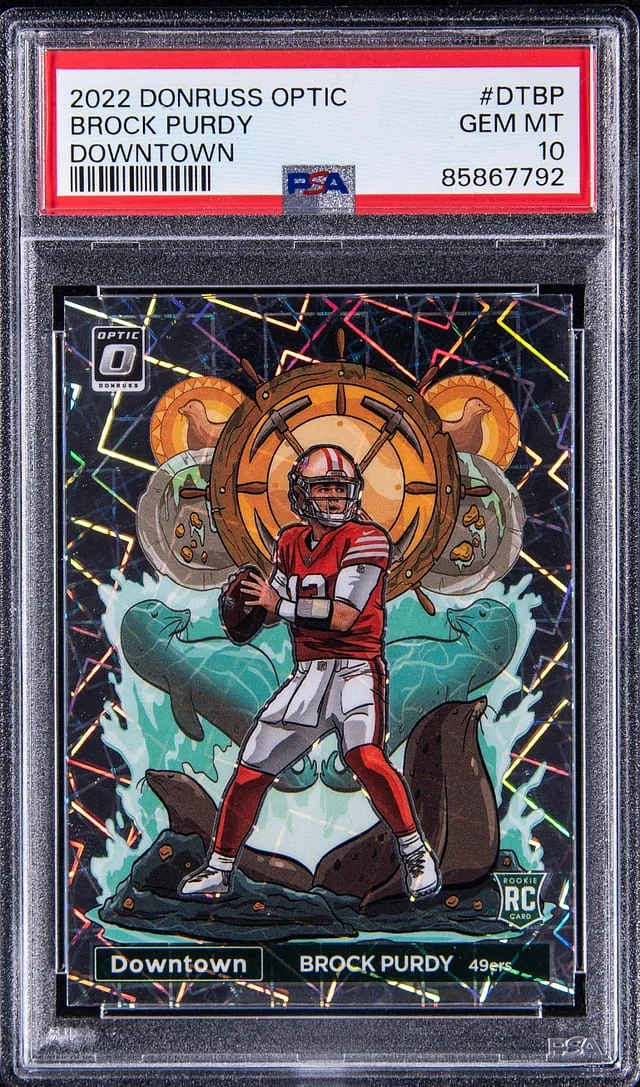 2022 Panini Donruss Optic Brock Purdy Downtown #DT-DP card image