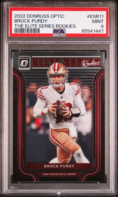 2022 Panini Donruss Optic Brock Purdy The Elite Series Rookies #ESR11 card image