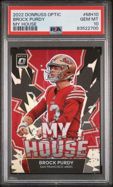 2022 Panini Donruss Optic Brock Purdy My House #Mh10 card image