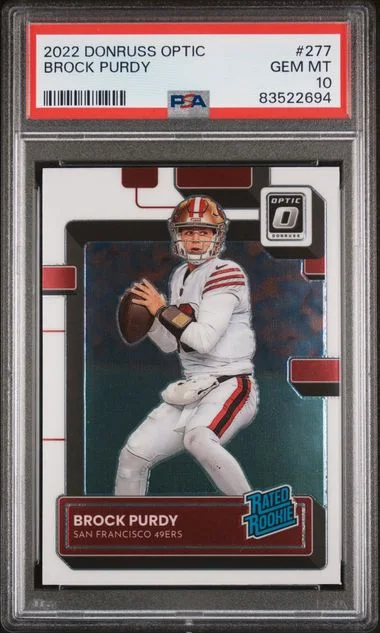 2022 Panini Donruss Optic Brock Purdy Rooke #277 card image
