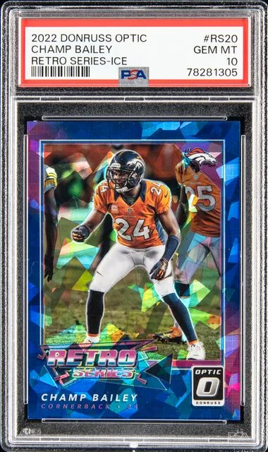 2022 Panini Donruss Optic Champ Bailey Retro Series Ice #Rs20 card image