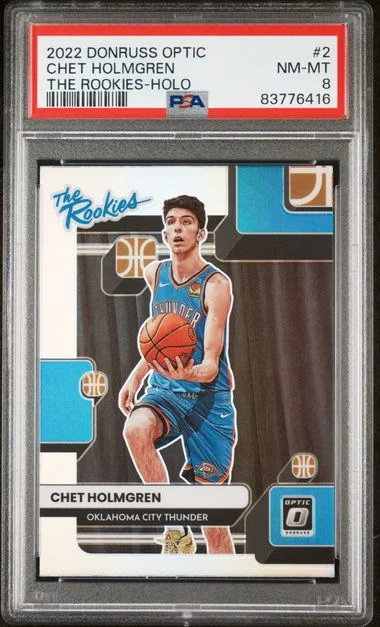 2022 Panini Donruss Optic Chet Holmgren The Rookies Holo #2 card image