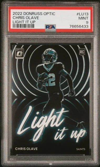 2022 Panini Donruss Optic Chris Olave Light It Up #LU13 card image