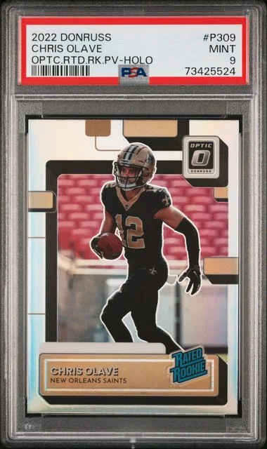 2022 Panini Donruss Optic Chris Olave Rated Preview Holo #P-309 card image