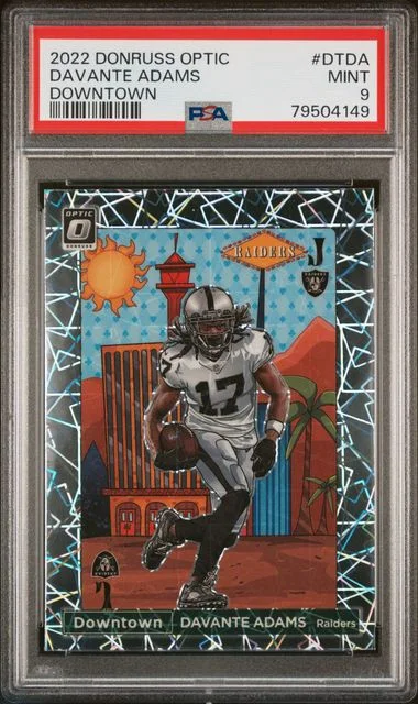 2022 Panini Donruss Optic Davante Adams Downtown #DTDA card image