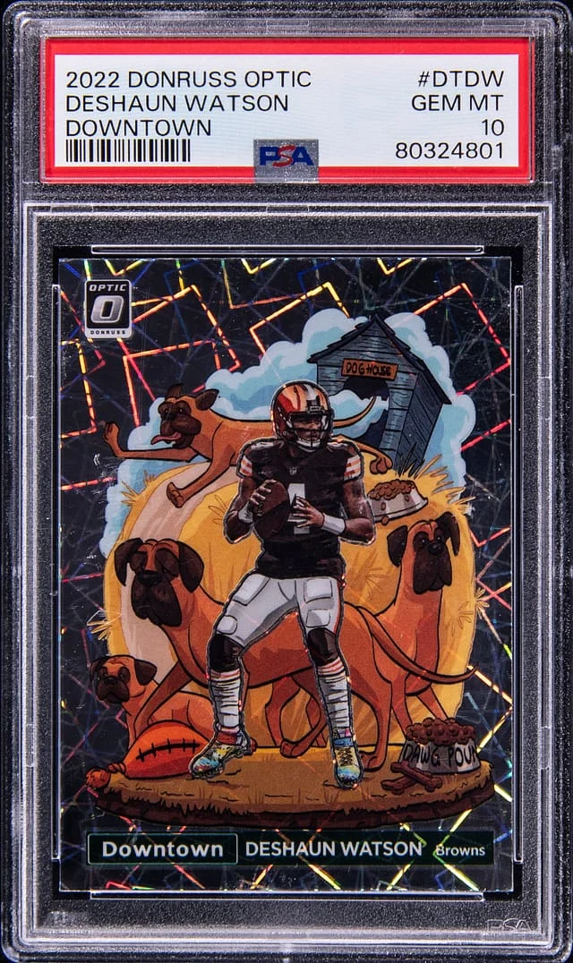 2022 Panini Donruss Optic Deshaun Watson Downtown #DT-DW card image