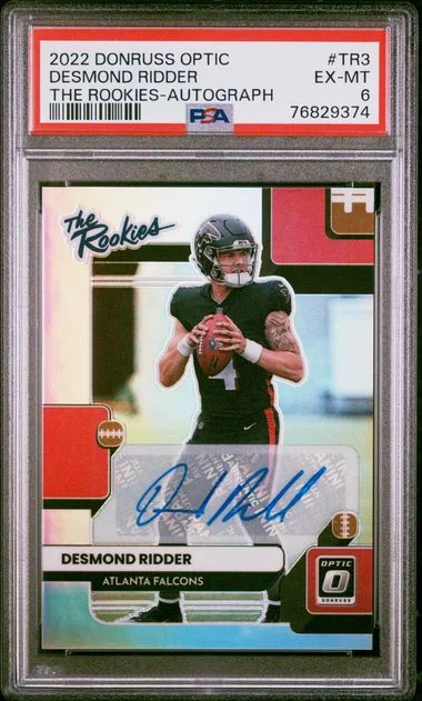 2022 Panini Donruss Optic Desmond Ridder The Rookies Autograph #Tr3 card image
