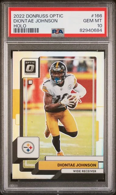 2022 Panini Donruss Optic Diontae Johnson Holo #166 card image