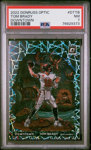 2022 Panini Donruss Optic Downtown Dttb Tom Brady #no-number card image