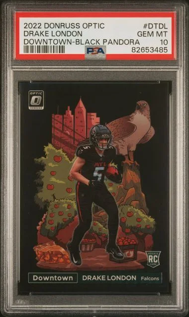 2022 Panini Donruss Optic Drake London Downtown Black Pandora #DTDL card image