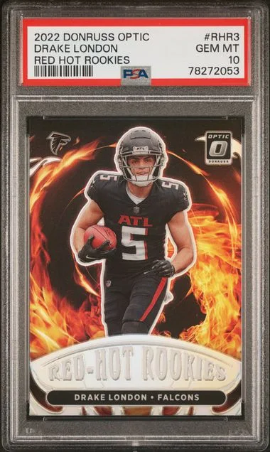 2022 Panini Donruss Optic Drake London Red Hot Rookies #RHR3 card image