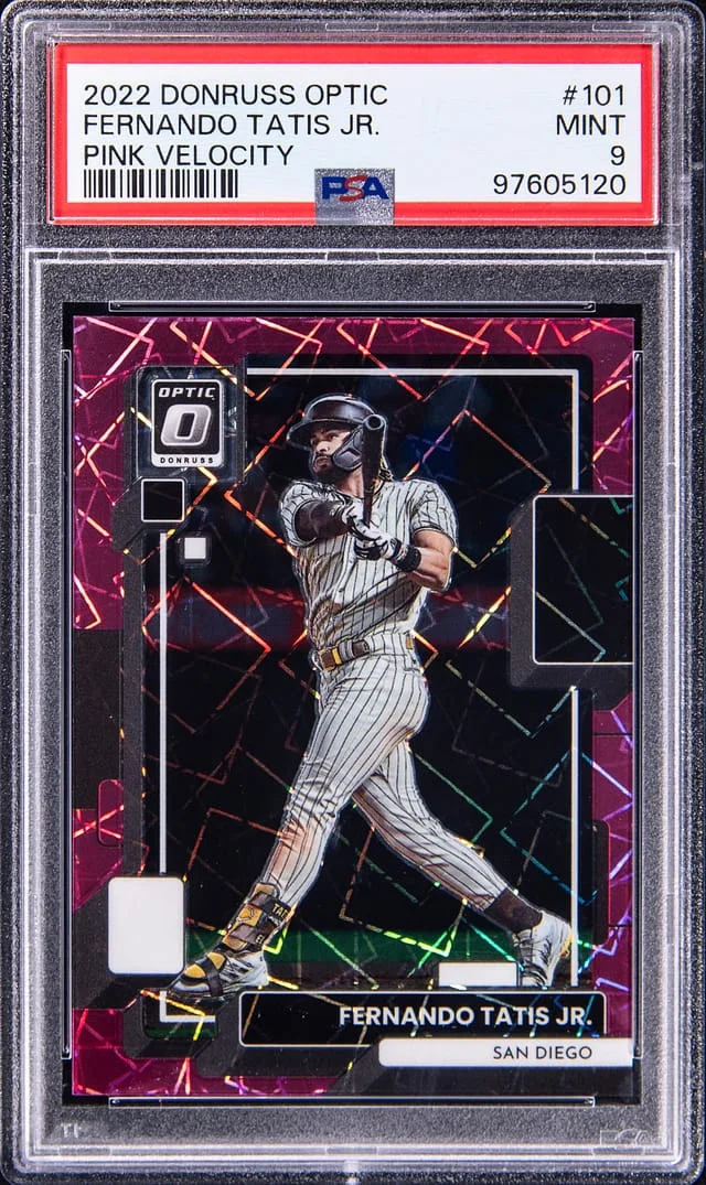 2022 Panini Donruss Optic Fernando Tatis Jr. Pink Velocity #101 card image