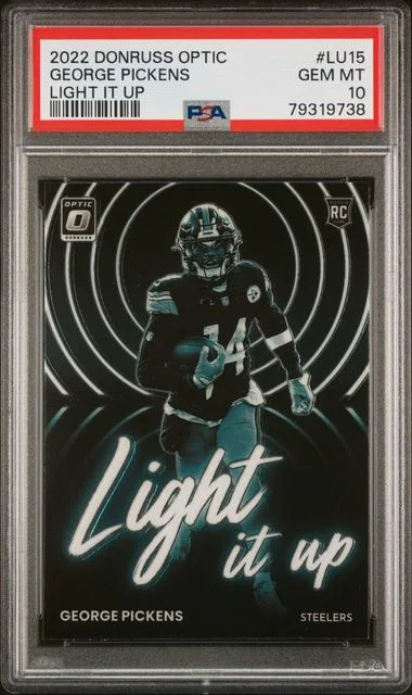 2022 Panini Donruss Optic George Pickens Light It Up #Lu15 card image