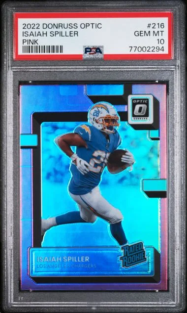 2022 Panini Donruss Optic Isaiah Spiller #216 card image