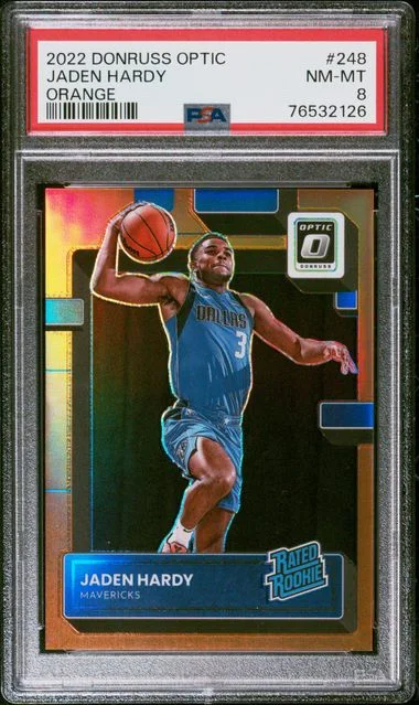 2022 Panini Donruss Optic Jaden Hardy Orange #248 card image