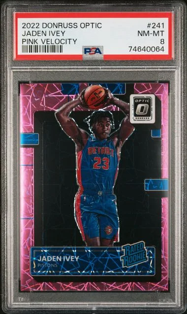 2022 Panini Donruss Optic Jaden Ivey Pink Velocity #241 card image