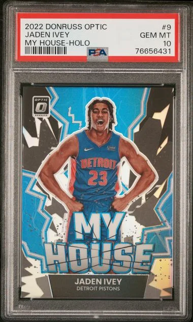 2022 Panini Donruss Optic Jaden Ivey My House Holo #9 card image